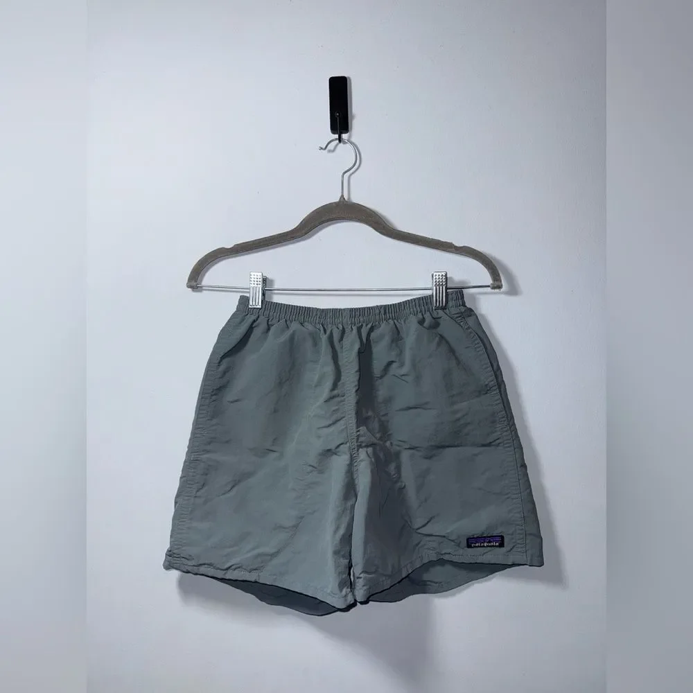Patagonia Baggies Shorts Mens Small Gray Swim Trunks Mesh Lined Nylon 4 inch